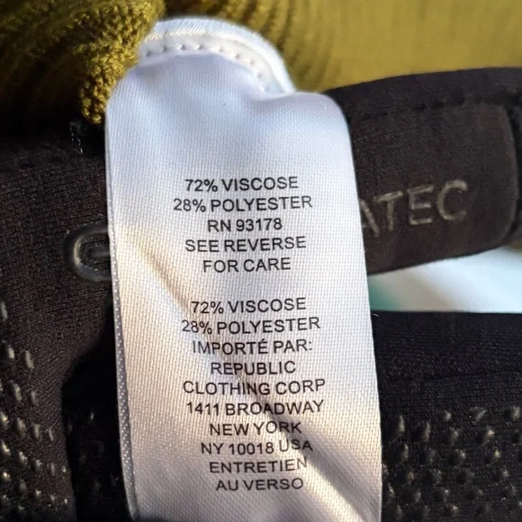 🆕 Elie Tahari Olive Green Ribbed Knit Top Gold Button Detail Short Sleeve Size M - Picture 12 of 13